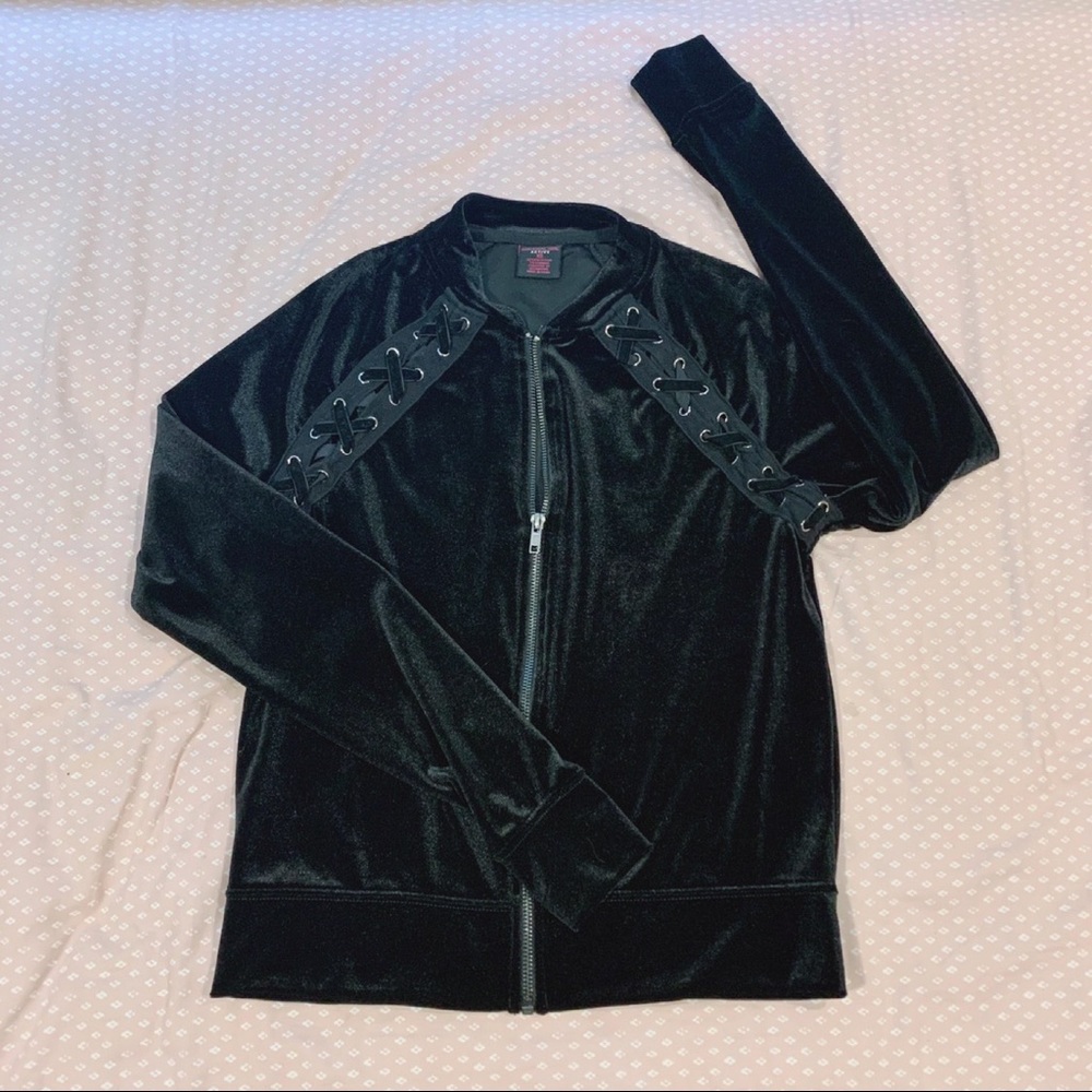 NWOT Velvet Bomber Jacket